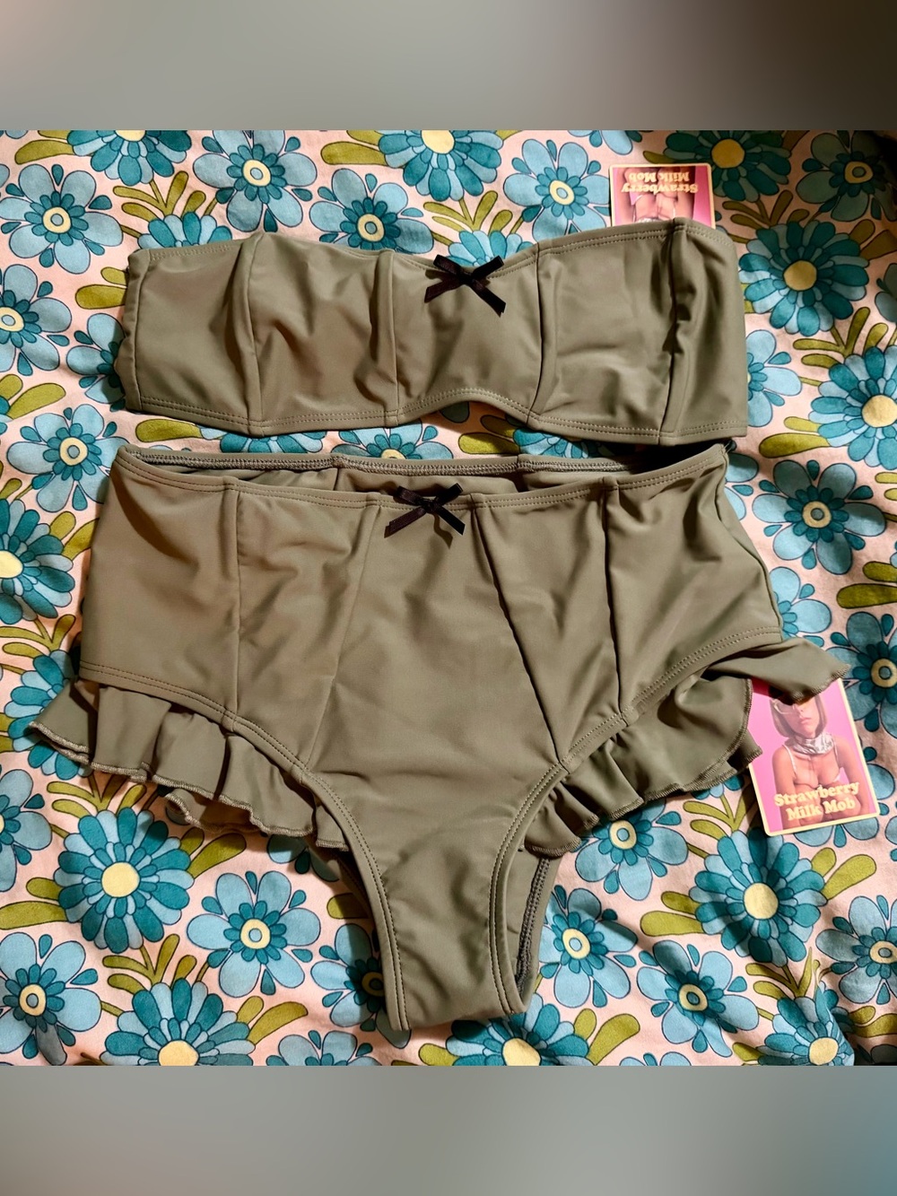 Strawberry Milk Mob Bikini *Small top, Medium bottom*